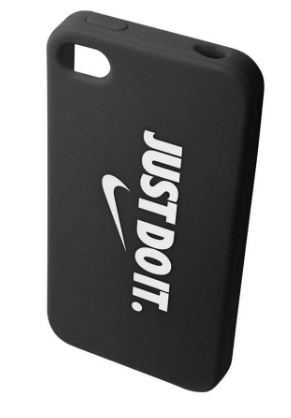Nike Graphic Soft iPhone Case - Black / White