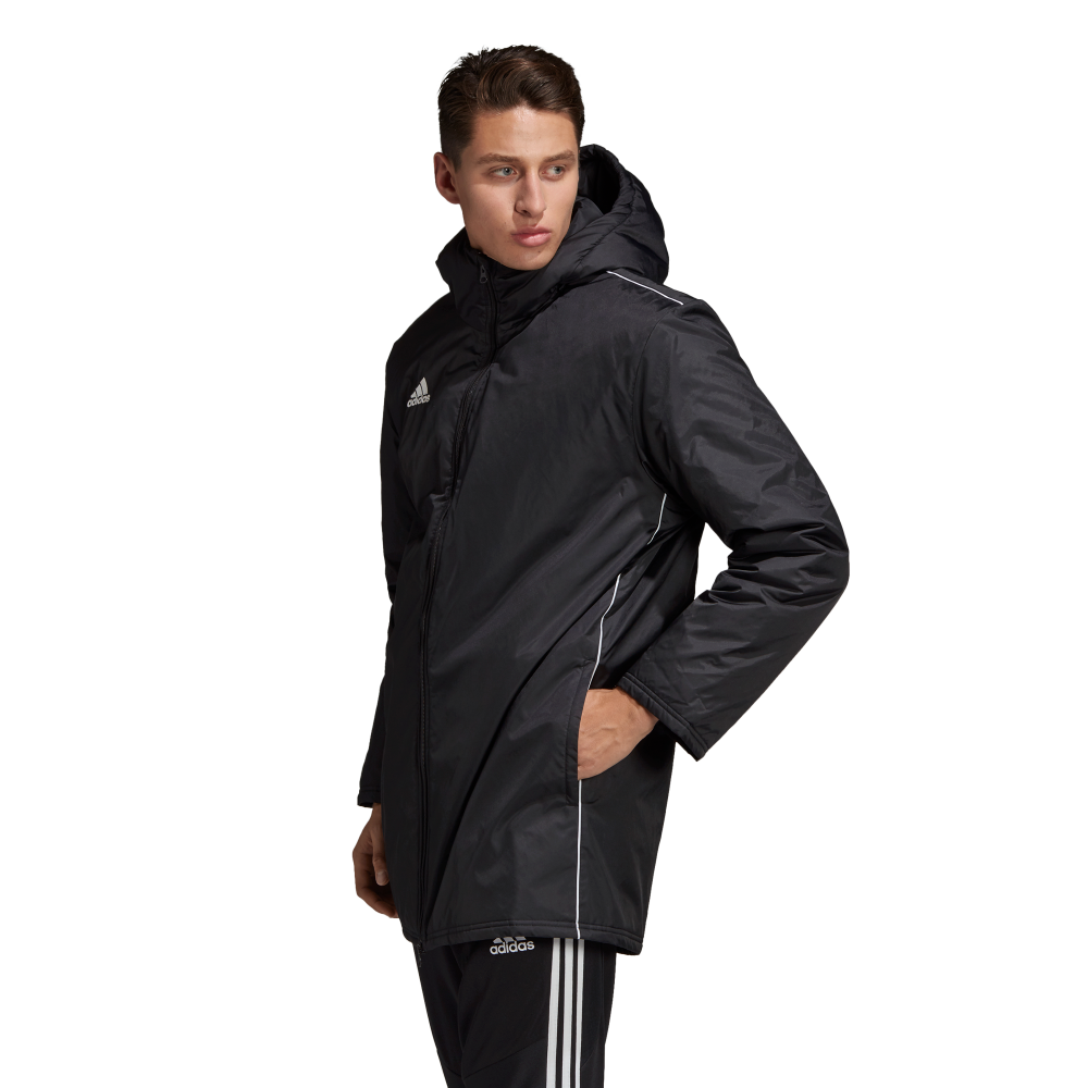 Adidas Core Stadium Jacket - - Black / White – Playmaker Sports