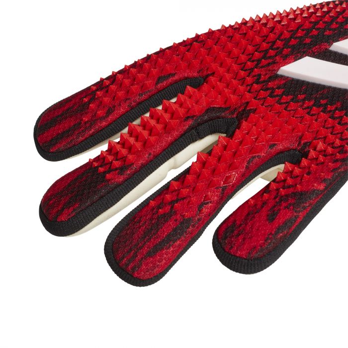 Red and black adidas goalkeeper gloves on sale