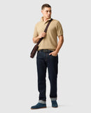 Rodd and Gunn Masons Flat Knit Polo - Camel