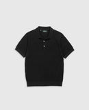 Rodd and Gunn Masons Flat Knit Polo - Onyx
