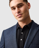 Rodd and Gunn Masons Flat Knit Polo - Onyx