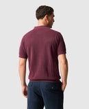 Rodd and Gunn Masons Flat Knit Polo - Oxblood