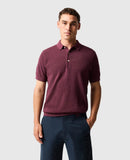 Rodd and Gunn Masons Flat Knit Polo - Oxblood