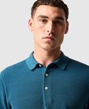 Rodd and Gunn Masons Flat Knit Polo - Teal