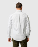 Rodd and Gunn Oxford Stripe Sports Fit Shirt - Eucalyptus