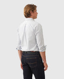 Rodd and Gunn Oxford Stripe Sports Fit Shirt - French Navy