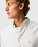 Rodd and Gunn Oxford Stripe Sports Fit Shirt - Natural