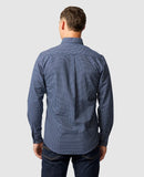 Rodd and Gunn Check Oxford 5 Sports Fit Shirt - Midnight