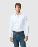 Rodd and Gunn Oxford Hillcrest Stripe Shirt - Harbour