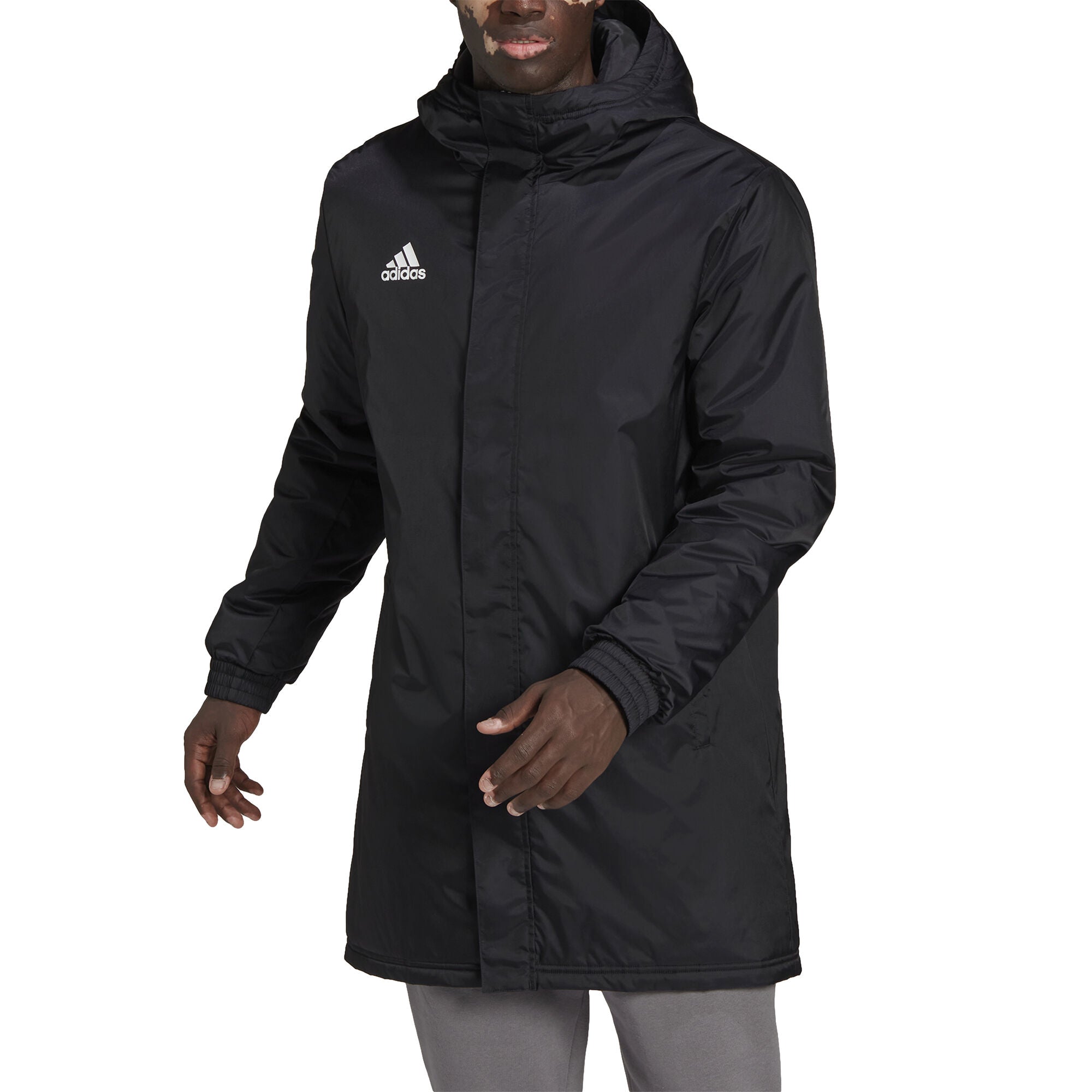 Adidas Entrada Stadium Jacket - Black - Adult – Playmaker Sports