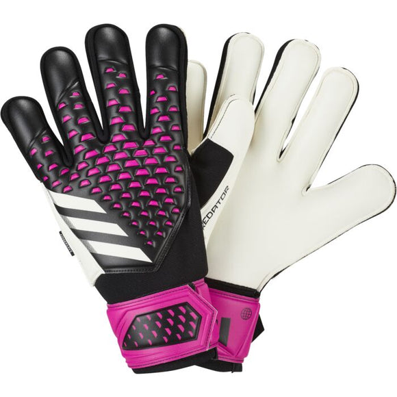 Adidas Predator Match Fingersave Goalkeeper Gloves - Black / Pink