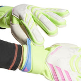 Adidas Predator Match Goalkeeper Fingersave Gloves - White / Lemon