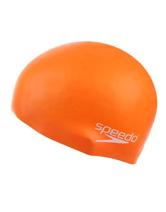 Speedo Junior Moulded Silicone Cap Orange - Playmaker Sports