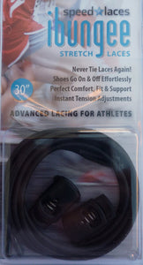 Ibungee Stretch No Tie Laces Black - Playmaker Sports