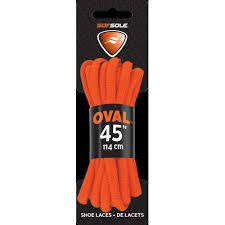 Sofsole Kids Oval Sport Shoe Laces 45" Neon Orange - Playmaker Sports