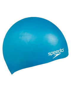 Speedo Junior Moulded Silicone Cap Blue - Playmaker Sports