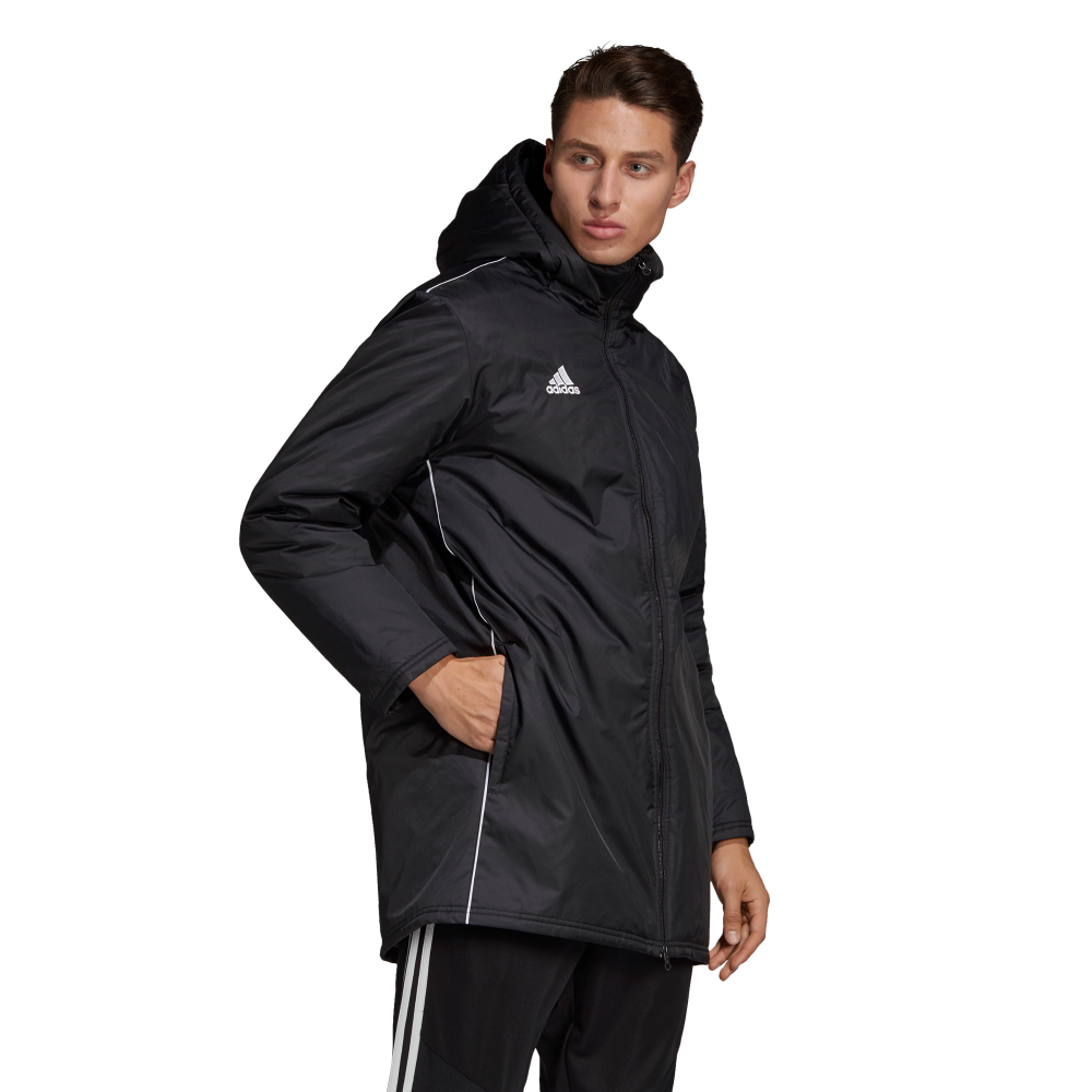 Adidas Core Stadium Jacket Adult Black White Playmaker Sports