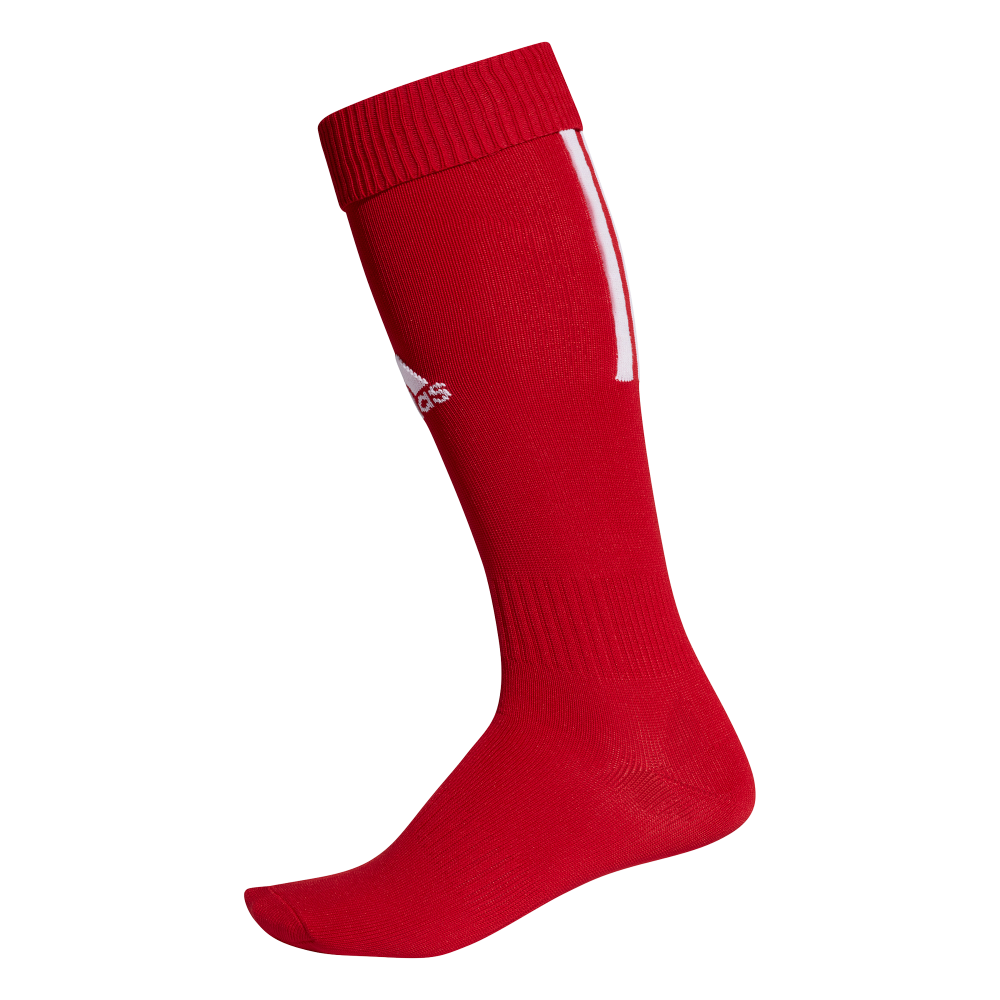 Red adidas football socks sales