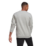 Adidas Fleece Full Logo Crew Sweatshirt - Adult - Grey / Black