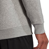 Adidas Fleece Full Logo Crew Sweatshirt - Adult - Grey / Black
