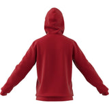 Adidas Fleece Full Logo Hoodie - Adult - Scarlet Red / White