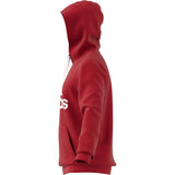 Adidas Fleece Full Logo Hoodie - Adult - Scarlet Red / White