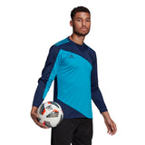 Adidas Squad Goalkeeper Jersey - Adult - Navy Blue / Bold Aqua