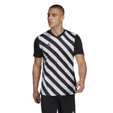 Adidas Entrada Striped Jersey - Youth - Black / White