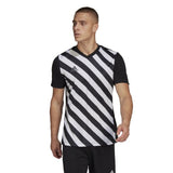 Adidas Entrada Striped Jersey - Adult - Black / White