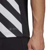 Adidas Entrada Striped Jersey - Youth - Black / White